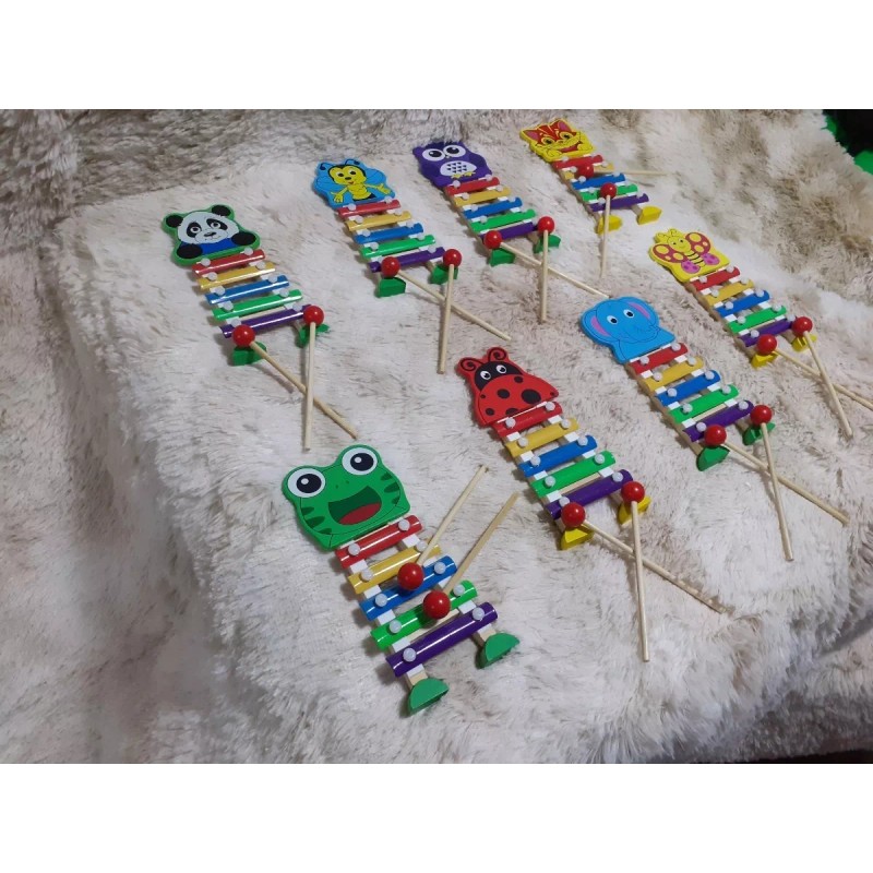 CL Xilófono Infantil Didáctico De Madera Cuenta Con 5 Notas