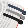 SMUK 3 Pieces Silicone Bookmark, Unique Automatic Bookmarks for Book