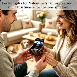Micteney Anniversary Wedding Gifts for her,Music Box Valentines Gifts for Him,You are my Penguin Gifts for Wife Husband