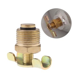 Micro Traders 2Pcs Drain Cock for Hotdog Air Compressor Exhaust Bleed Rotating Control BSP Thread -Brass(3/8 Bsp)