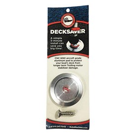 Bob's Machine 311-100000 DeckSaver Trolling Motor Stabilizer Plate - Brushed Aluminum