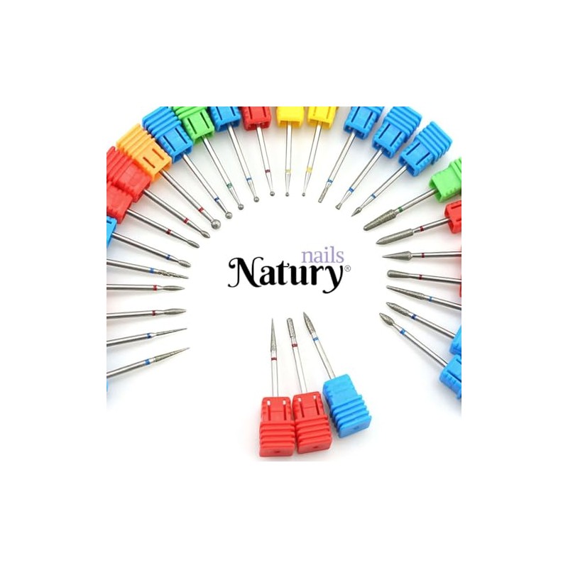 Natury Nails Diamond Drill Bit for Nail Lathe, 4mm Round