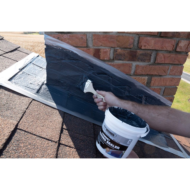 MasonryDefender Chimney Flashing Sealer - Flexible Chimney Sealant Protects Against