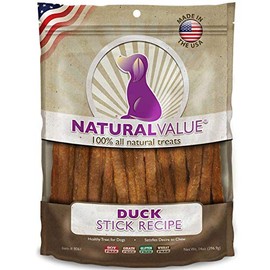 Loving Pets Natural Value All Natural Soft Chew Duck Sticks For Dogs, 14-Ounce