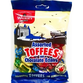 Walkers Assorted Toffees and Chocolate Eclairs - 3 x 150gm