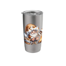 Cool Camping Gnome Smores Cookies For Camper Funny Hiking Stainless Steel Insulated Tumbler