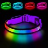 Collar reflectante para perro y gato, ajustable de neopreno suave