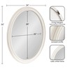 Kate and Laurel Mansell Oval Wall Mirror, 24 x 30,
