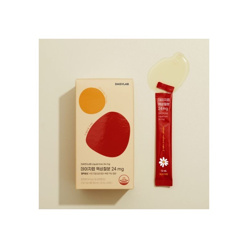 Daisy Lab Liquid Iron 24mg 2 boxes (2-month supply) /
