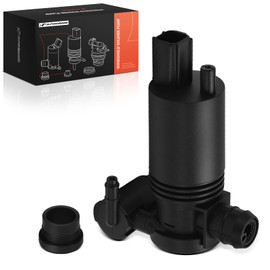 A-Premium Front Windshield Washer Pump Compatible with Ford Explorer 2011-2015, Edge 2007-2014, Fiesta 2011-2015, Flex 2009-2014, Taurus X 2008-2009, Transit Connect 2014 & Lincoln MKX, MKT