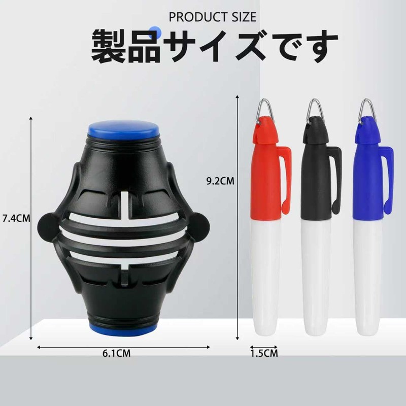 Kazeori Golf Ball Marker 360° Easy Line Drawing Ball Line