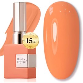 Double Rhythm- Esmalte de uñas en gel de 15 ml, puro y transparente, mismo color, mismo frasco, esmalte en gel para manicura artística, salón de