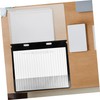 Operitacx 12pcs A4 Transparent 2 Hole Plastic File Folders Reusable