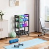 4 Tier Dumbbell, Rack Adjustable Weight Rack for Home Gym