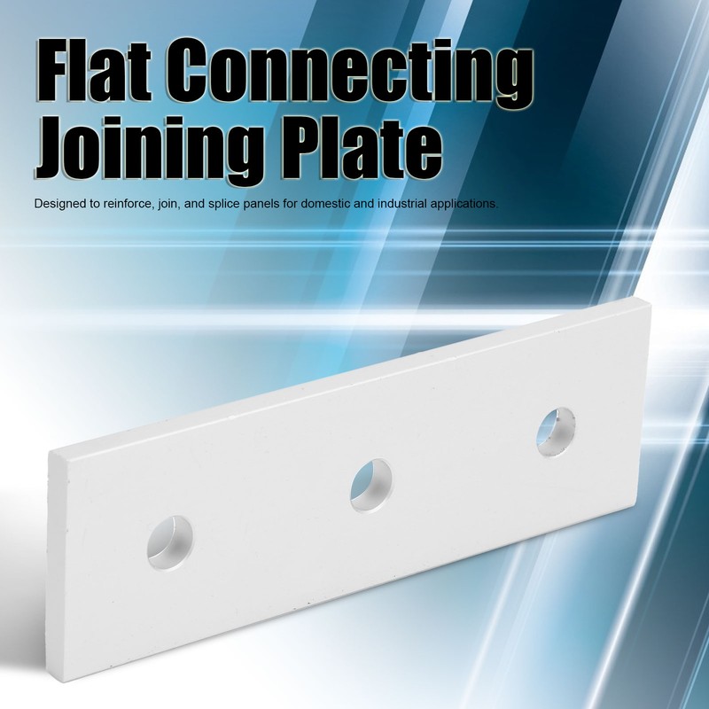 10pcs Aluminum Flat Connecting Joining Plate Flat Straight Mending Joining