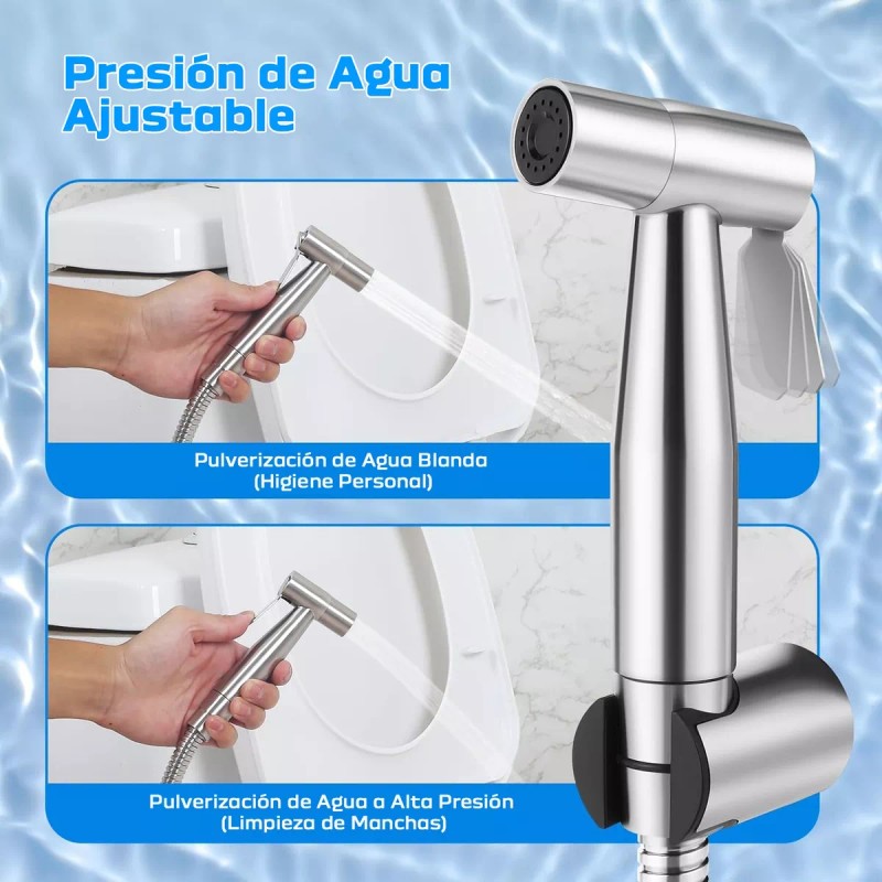 Lostrain Rociador De Bidé Inodoro Acero Inoxidable Bidet Baño Accesor