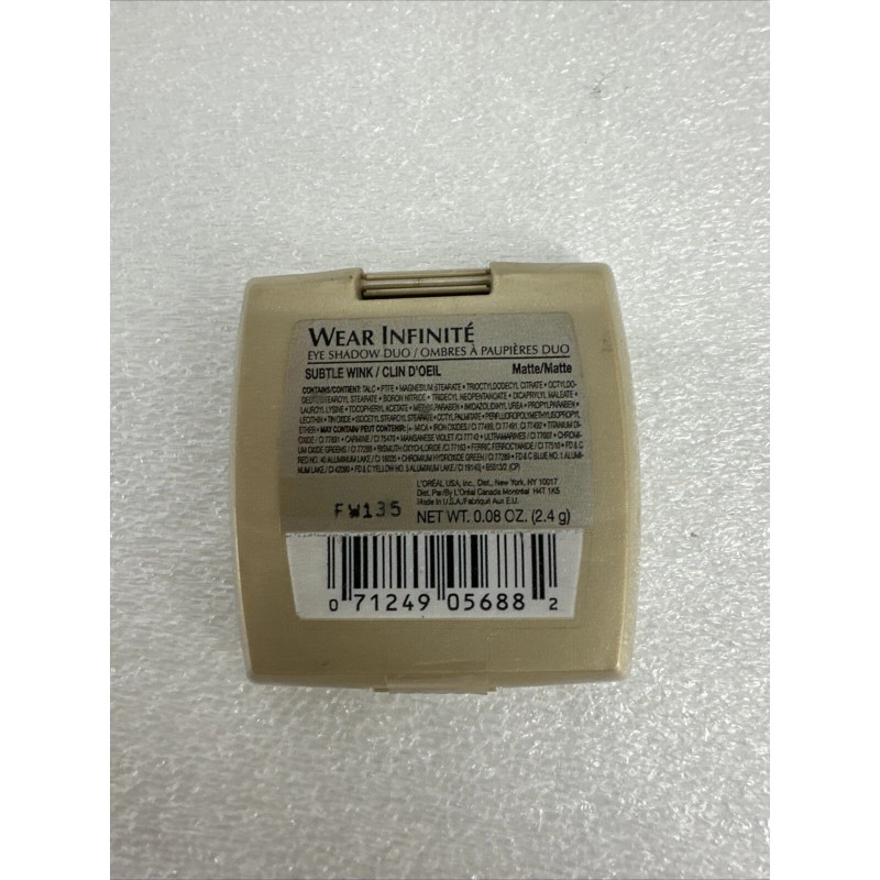 L'Oréal L'Oreal Wear Infinite Eye Shadow Duo RARE Discontinued Subtle