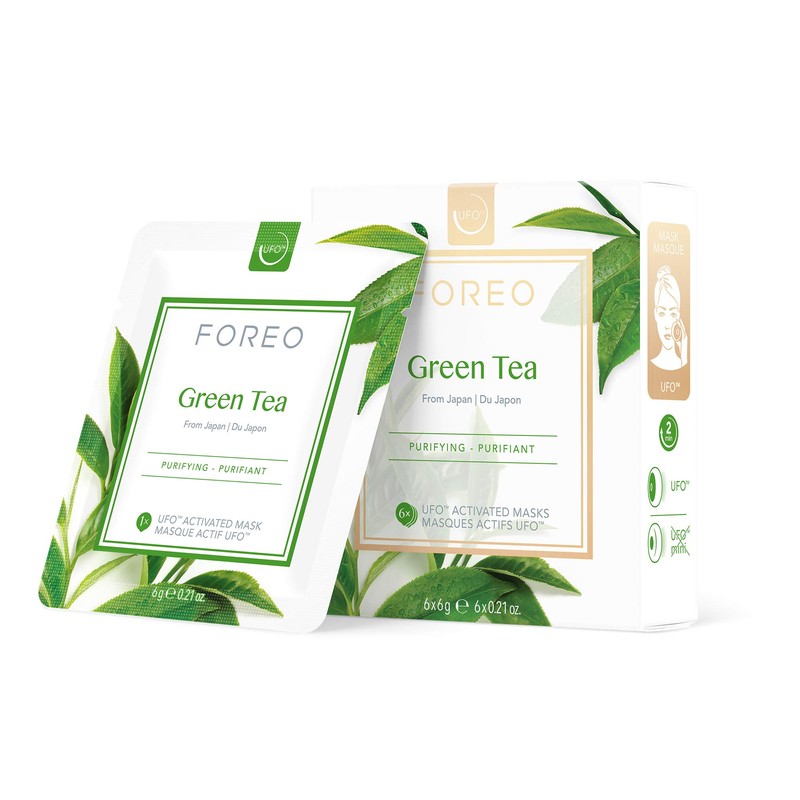 FOREO Green Tea UFO Activated Facial Mask for Blemish-Prone Oily