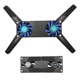 Almohadilla de enfriamiento plegable para computadora portátil de 10-15 pulgadas, portátil, portátil, 2 ventiladores | para 10-15 "PC Computadora port