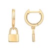 PAVOI 14K Yellow Gold Plated 925 Sterling Silver Post Huggie