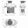 KEDU KJD17B 120V/16A 5 Pins Industrial Electromagnetic Switch Waterproof ON