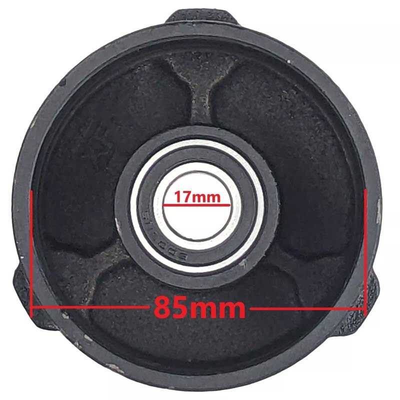 RedCap Front Left Wheel Hub with Brake Drum Assy for