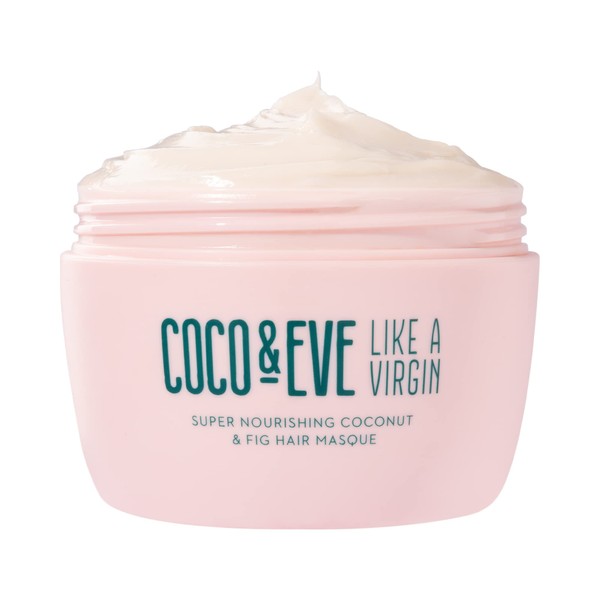 Coco & Eve Like a Virgin Hair Masque - Super Nourishing Fig & Coconut Hair Mask for Dry Damaged Hair| Deep Conditioning Hair Treatment. Shea Moisture Deep Conditioner with Argan Oil for Repair (212ml)