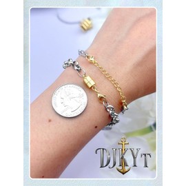 DJKYT Necklace Extenders for Women and Magnetic Necklace Clasp, Gold Chain Extender for Jewelry Bracelet Anklet