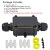 Casoter 2-Way Outdoor IP68 Waterproof Junction Box, Line M20 Cable