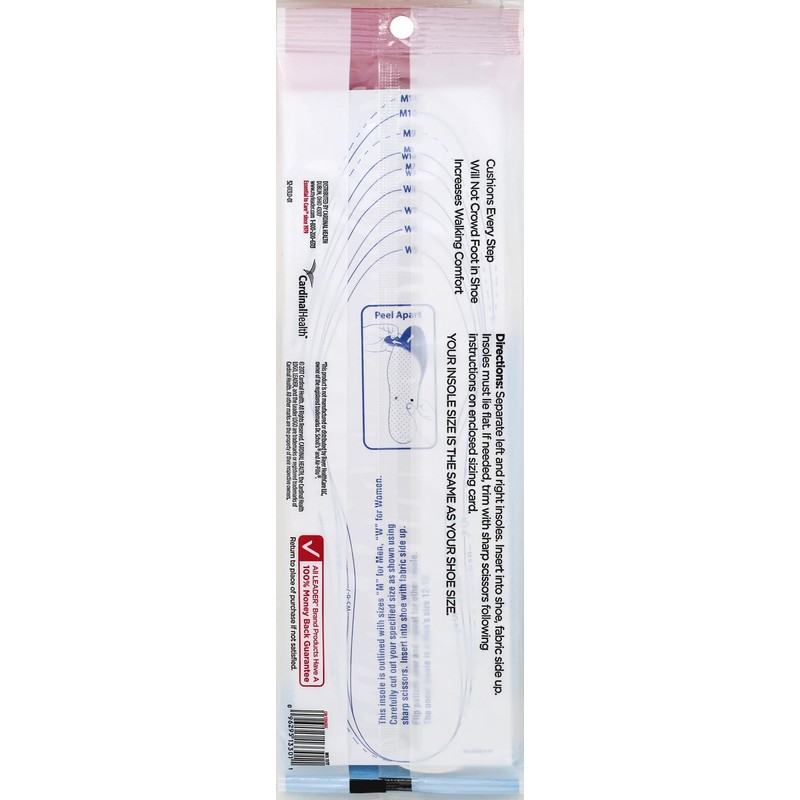 LEADER Air Foam Insoles, Keeps Feet Cool & Dry, Cushions