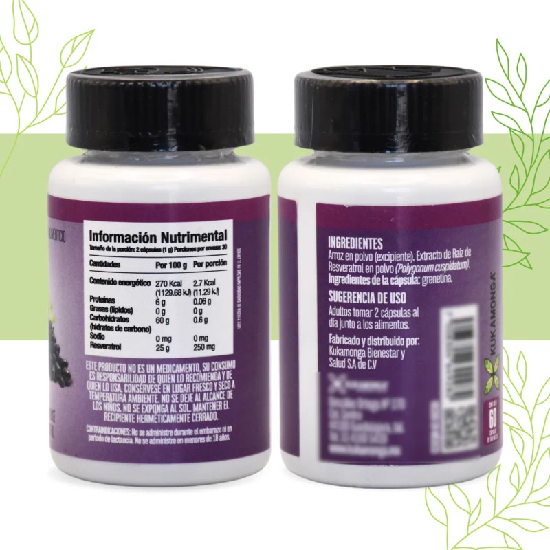 Kit Resveratrol Schisandra Complex Shatavari Ginseng Maca Sin Sabor