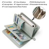 SENDEFN Women's Leather Wallet Large Women Clutch RFID Protection Blocking