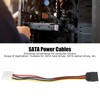 10 Pcs SATA Cables Big 4Pin to 15Pin IDESATA Power