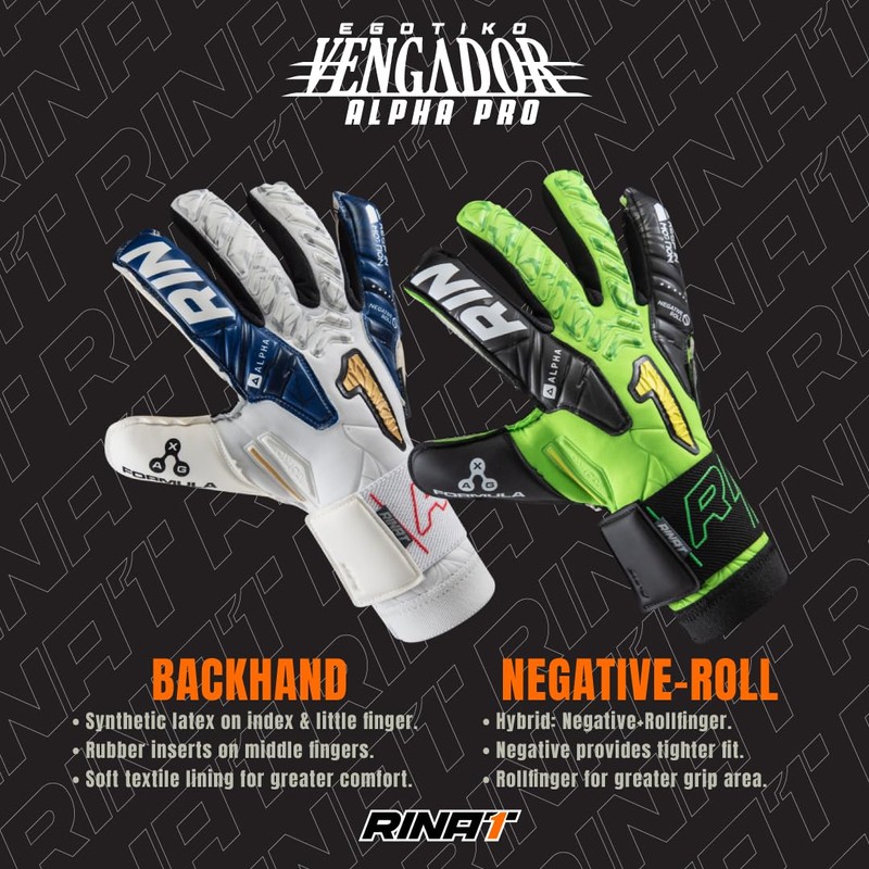 Rinat Guantes de Portero Egotiko Vengador Alpha Premium - Golero