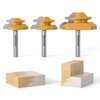 REKCKRUL Professional 3 PCS 45 Degree Lock Miter Router Bit