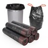Bin Bags with Drawstring, 5 Rolls, 15 L, Extra Strong