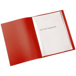Q Connect 10-Pocket Display Book - Red