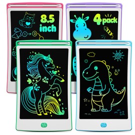 Magic Jimmy 4 Pack LCD Writing Tablet, 8.5 Inch Colorful Toddlers Drawing Tablet for Kids, Creative Doodle Board Drawing Pad, Toy Birthday Gift for 3-6 Year Old Girls Boys