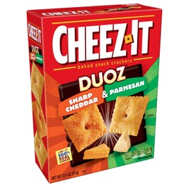 Cheez-It DUOZ Baked Snack Cheese Crackers, Sharp Cheddar and Parmesan, 12.4 oz Box
