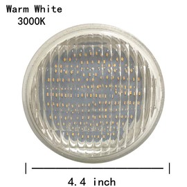 VSTAR LED PAR36 Bulb 6W 650-750lm(35W Halogen Equivalent),3000K Warm White,Water Resistant,Non-dimmable,2 Pack