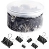 SANNIX 110 PCS Binder Clips Assorted Sizes, X Large, Large,