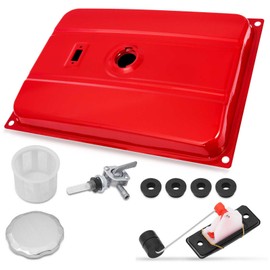 Wai Danie Red Universal 5 Gallon Generator Fuel Tank 18.9 L Secondary Gas Tank Generator Petcock Filter Gauge Cap Compatible with EC2500 EC2500 S Replaces H009-A001-5G