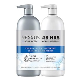Nexxus THERAPPE and HUMECTRESS Champú y acondicionador de hidratación avanzada para cabello seco para hidratación avanzada, 32 onzas líquidas, paquete