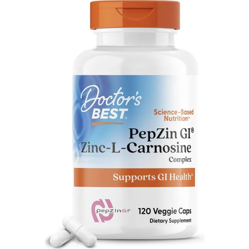 Zinc-l-carnosina 120 Caps Veg Frmula Con Pepzin Gi Sin Sabor