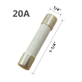 YOLISTIC (Pack of 4) Microwave Oven Door Switch & 20 Amp 250V Fuse Slow-Blow Time Delay Ceramic Fuses 6x30mm Compatible and Universal Replacement for Microwaves