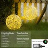 Baung Christmas String Lights Outdoors,4 Pack 15.74" Sphere Lights,Ball Tree
