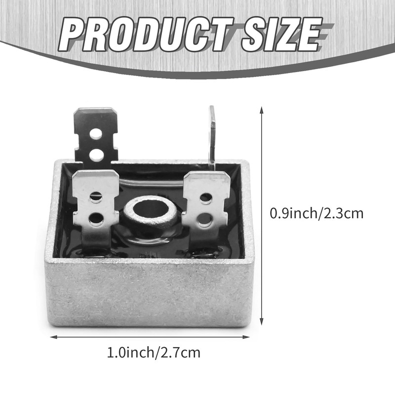 Hoypeyfiy KBPC-2510 3PCS 25A 1000V Rectifier Suitable for Power Adapters,