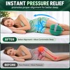 Contoured Memory Foam Knee Pillow for Side Sleeping – Cooling