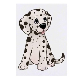 'Dalmatian Puppy' Temporary Tattoo - Water Resistant, Skin-Safe, Non-Toxic Transfer (TO00029283)