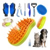 9pz Cepillo Perro Gato Vapor Mascota Masajeado Pug 2color